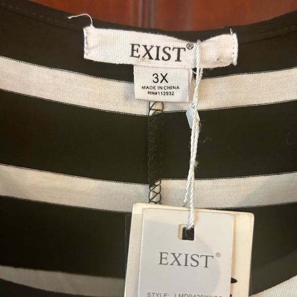 NWT 3x exist Essentials Short-Sleeve Maxi Dress - Picture 6 of 6